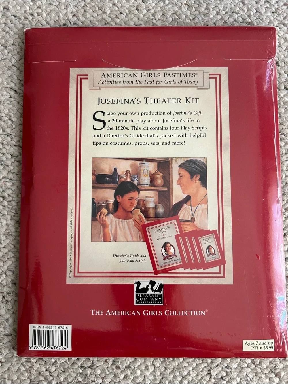 American Girl Josefina's Theater Kit - Red Cover